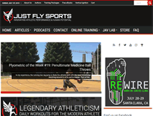 Tablet Screenshot of just-fly-sports.com